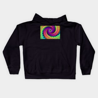 Rainbow swirl Kids Hoodie